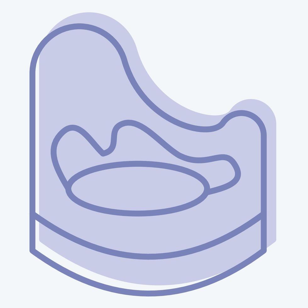 Icon Baby Patty. related to Kindergarten symbol. two tone style. design editable vector