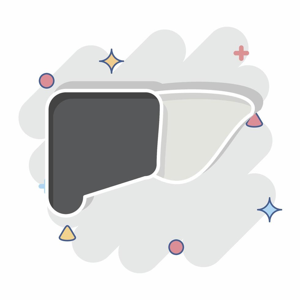 Icon Liver. related to Healthcare symbol. comic style. design editable vector