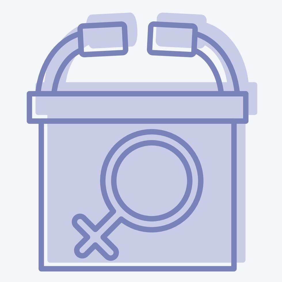 Icon Womens Conference. related to Women symbol. two tone style. design editable vector