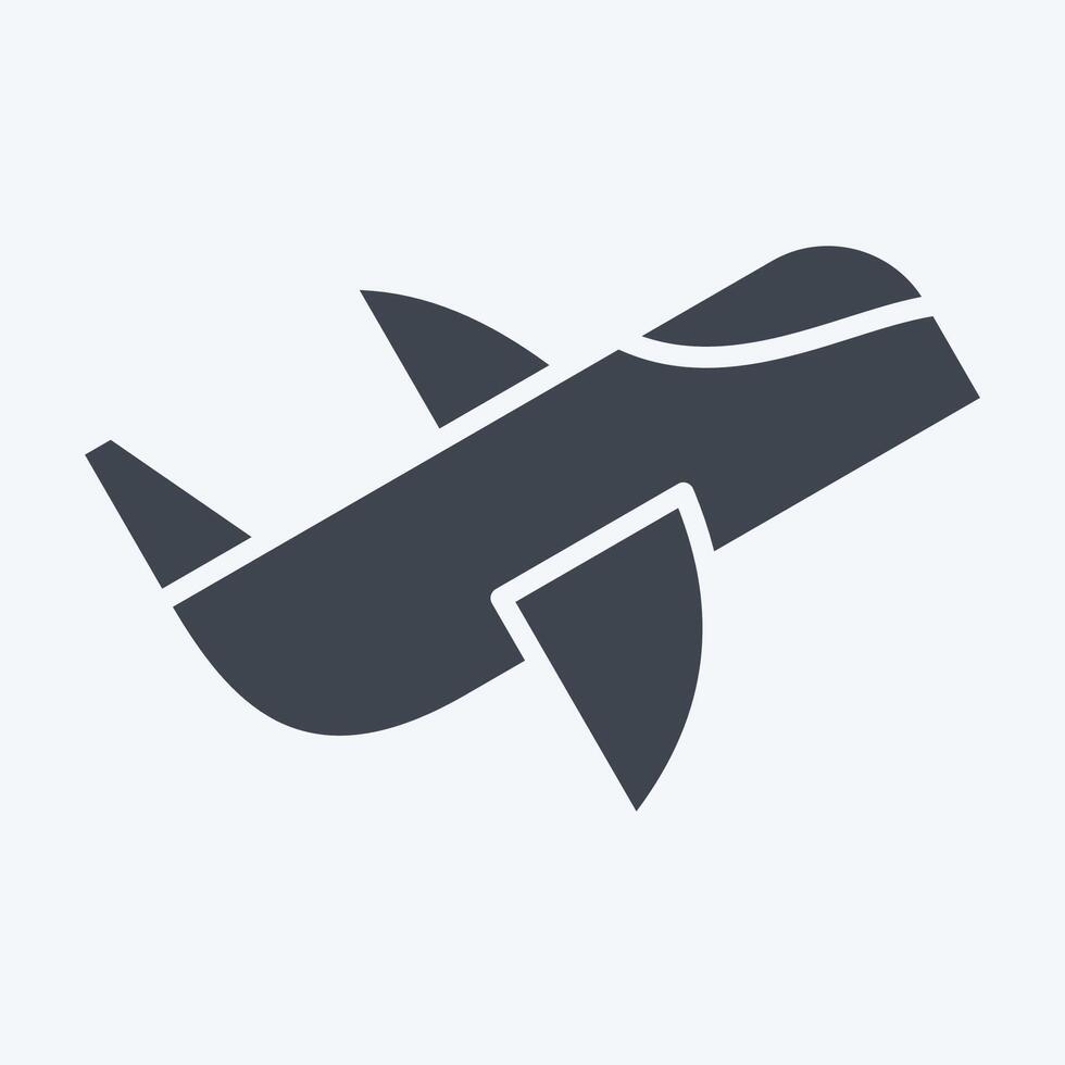 Icon Airplane. related to Hobbies symbol. glyph style. design editable vector