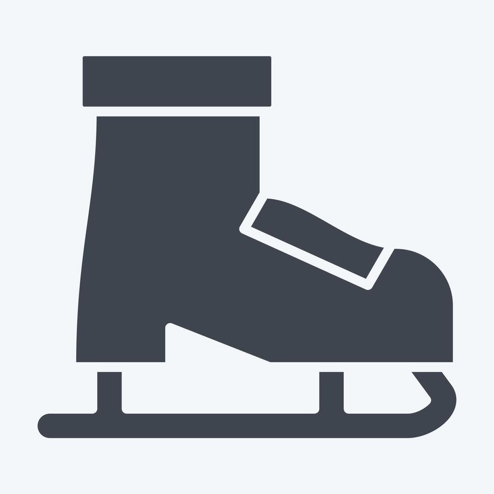 Icon Roller Skates. related to Hobbies symbol. glyph style. design editable vector