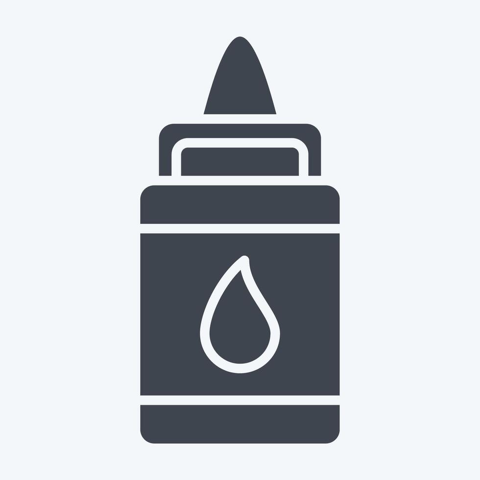 Icon Glue. related to Kindergarten symbol. glyph style. design editable vector