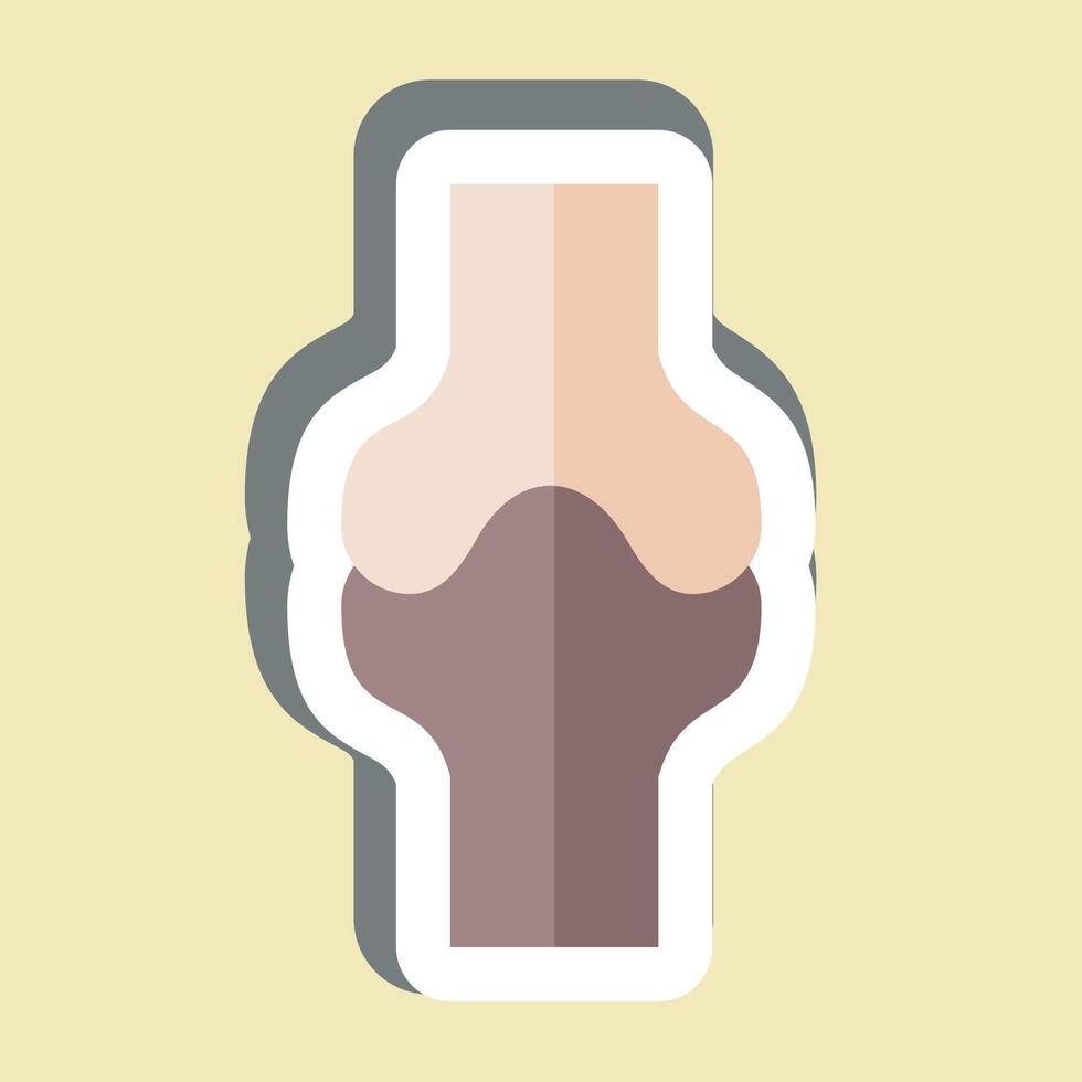 Sticker Bone. related to Healthcare symbol. design editable vector