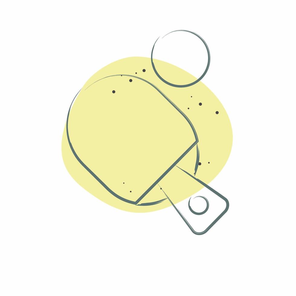 Icon Table Tenis. related to Hobbies symbol. Color Spot Style. design editable vector