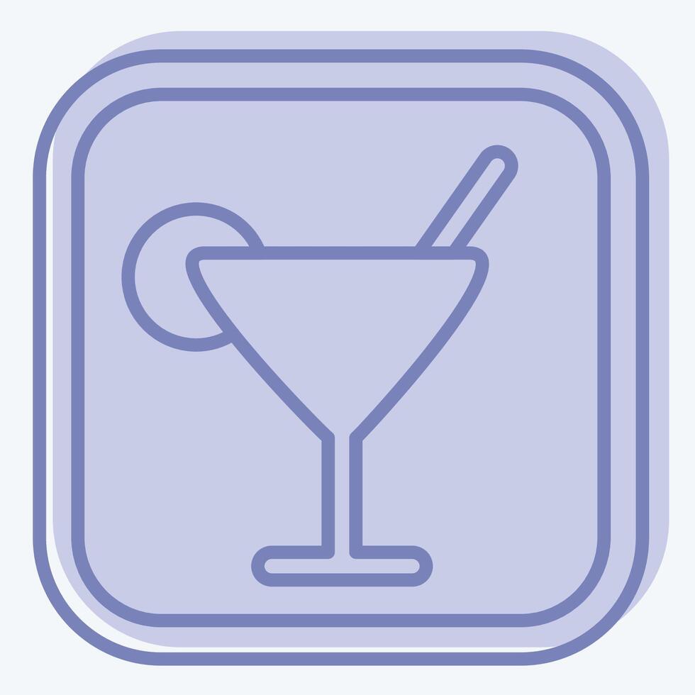 Icon Bar. related to Public symbol. two tone style. design editable vector
