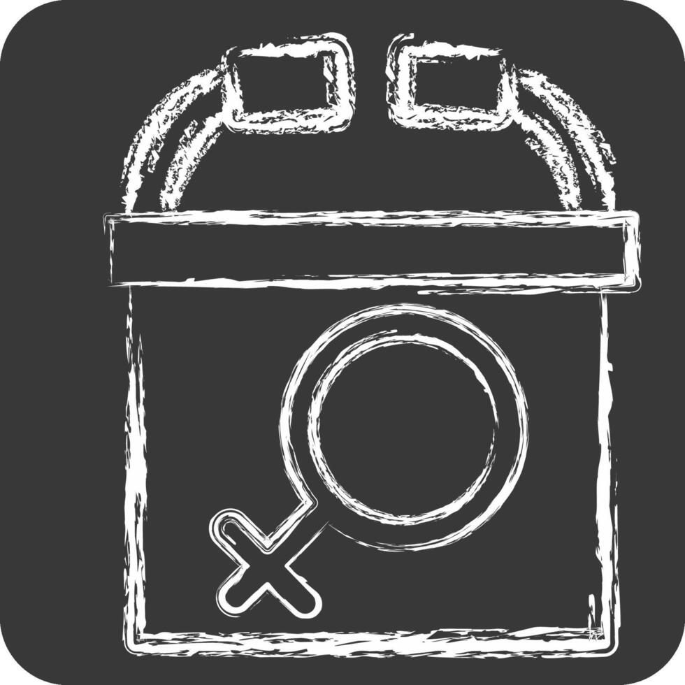 Icon Womens Conference. related to Women symbol. chalk Style. design editable vector