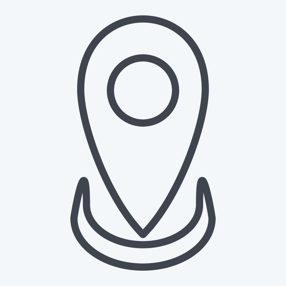 Icon Location. related to Healthcare symbol. line style. design editable vector