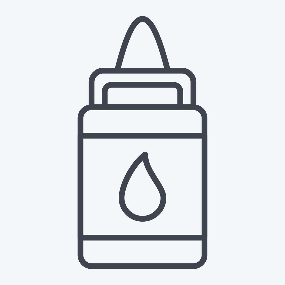 Icon Glue. related to Kindergarten symbol. line style. design editable vector