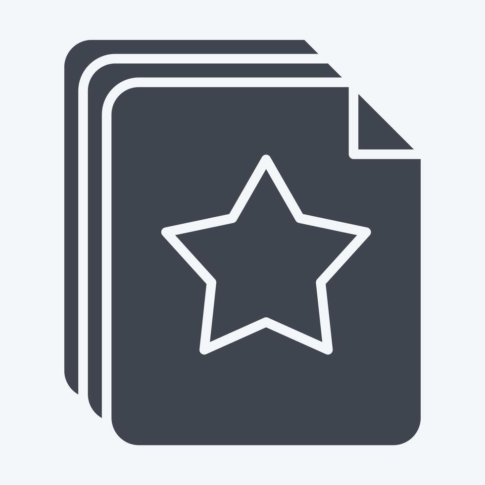 Icon Color Papers. related to Kindergarten symbol. glyph style. design editable vector
