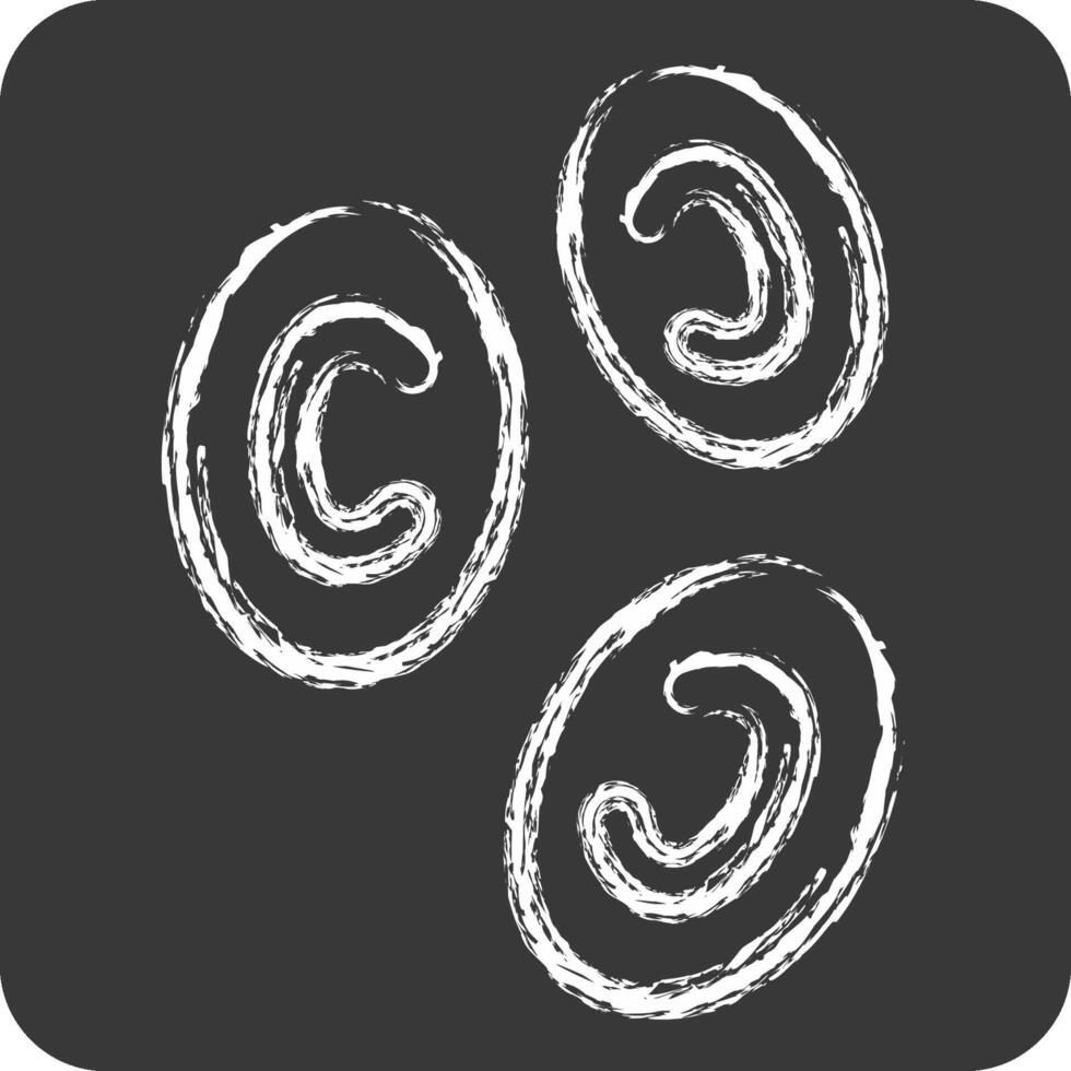 Icon Red Blood Cells. related to Healthcare symbol. chalk Style. design editable vector