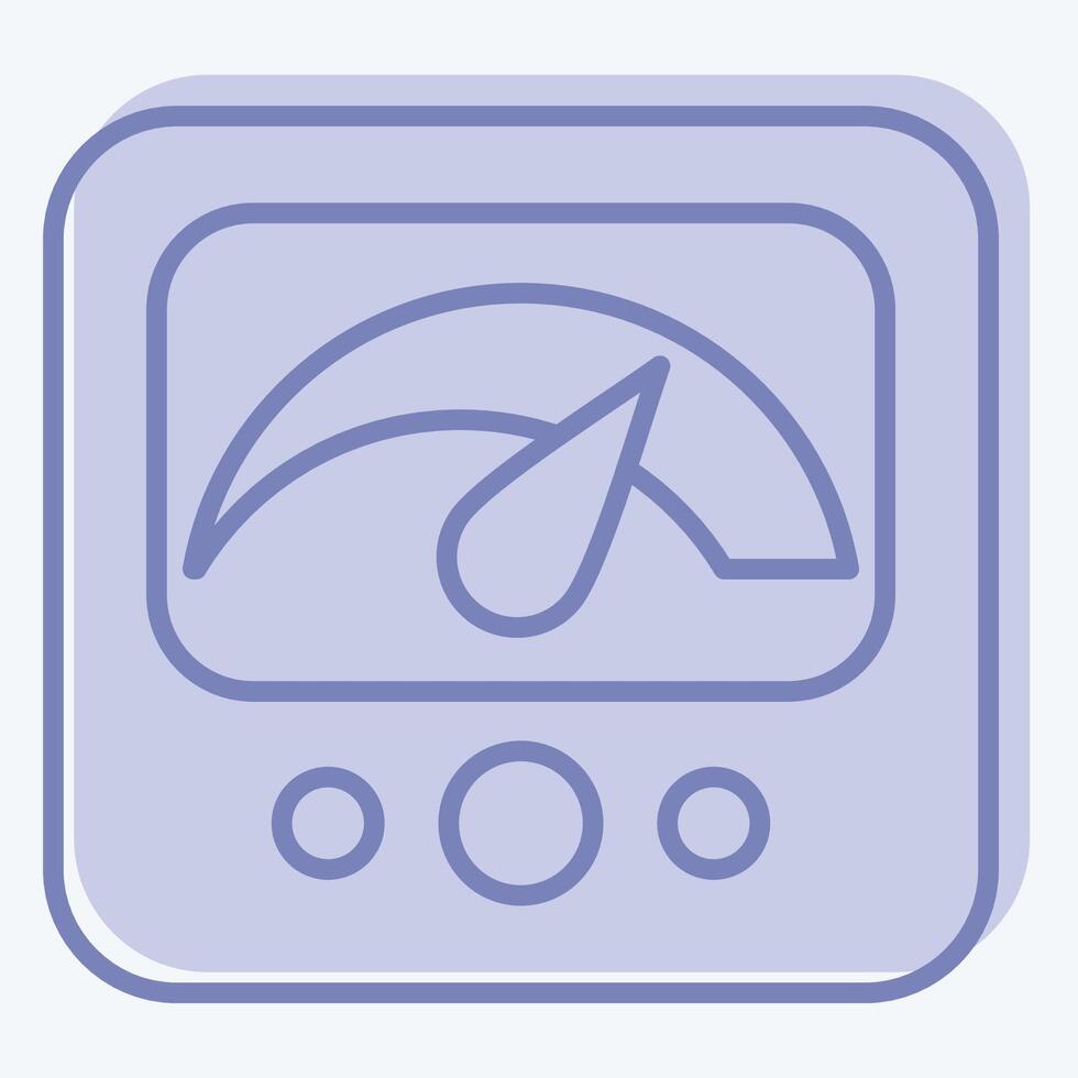 Icon Measure. related to Speed symbol. two tone style. design editable vector