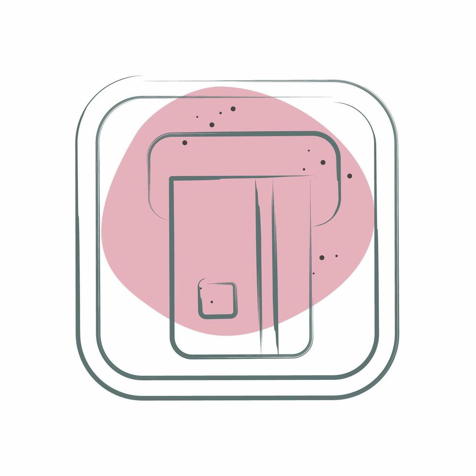 Icon ATM. related to Public symbol. Color Spot Style. design editable vector