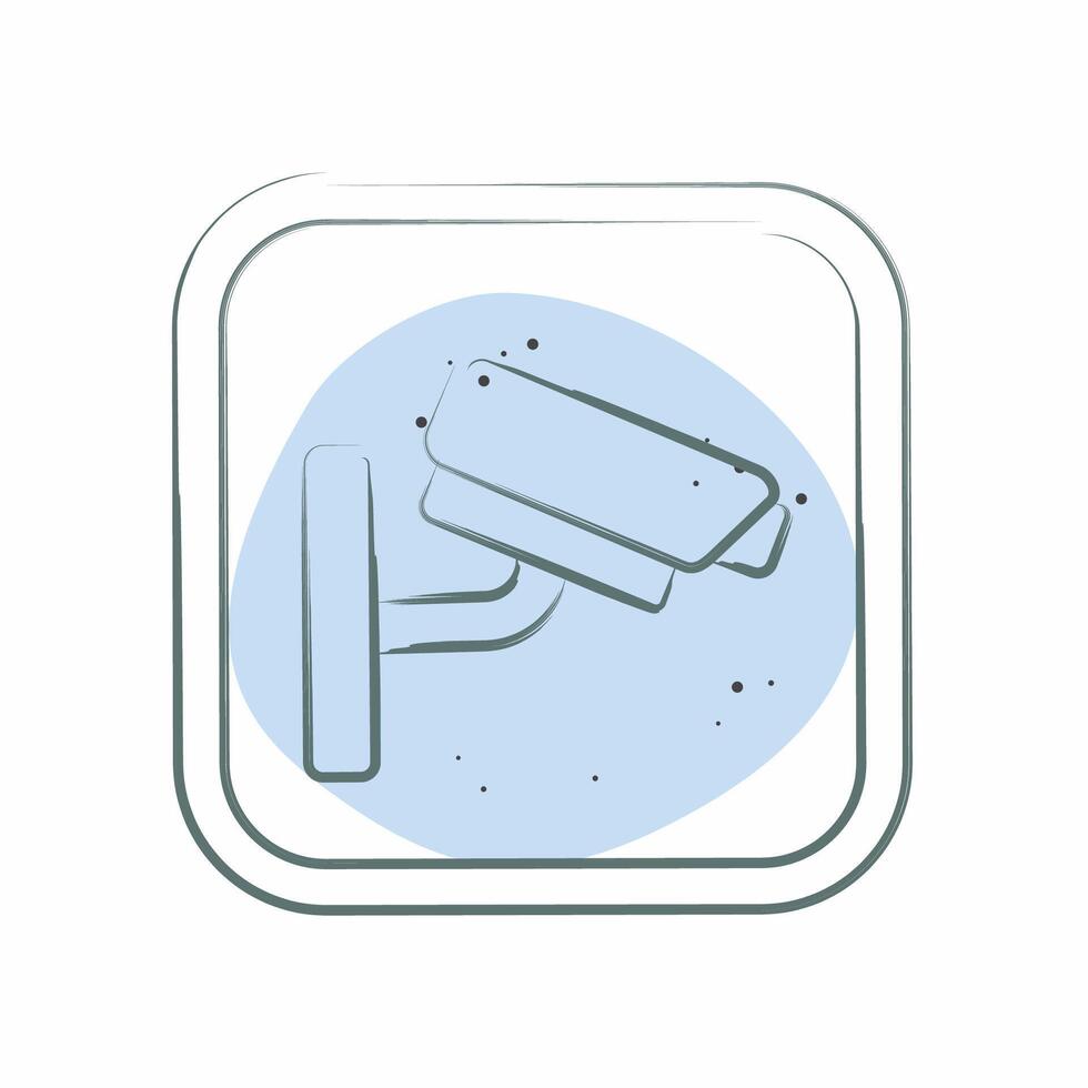 Icon Cctv. related to Public symbol. Color Spot Style. design editable vector