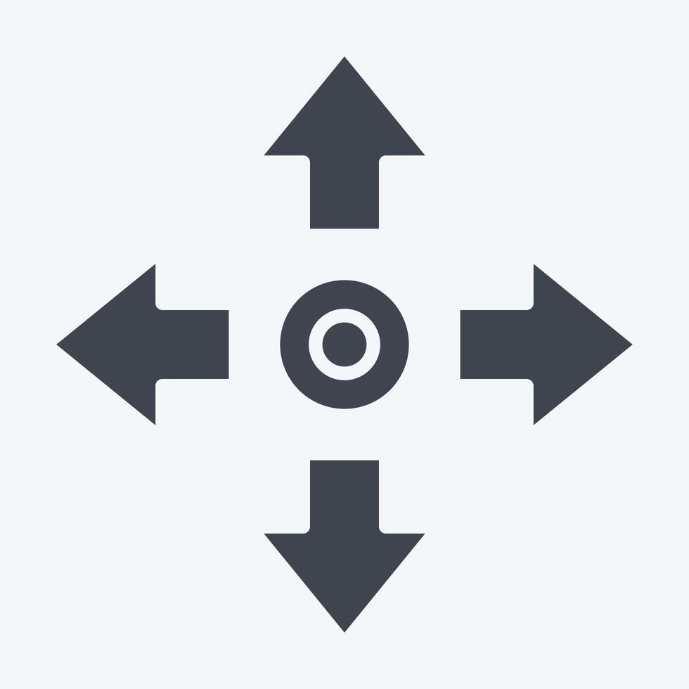 Icon Movement. related to Speed symbol. glyph style. design editable vector