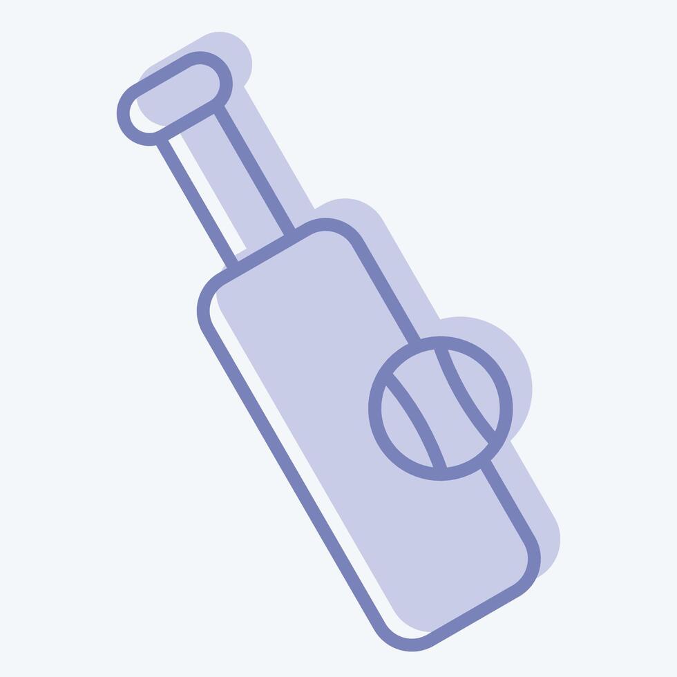 Icon Cricket. related to Hobbies symbol. two tone style. design editable vector