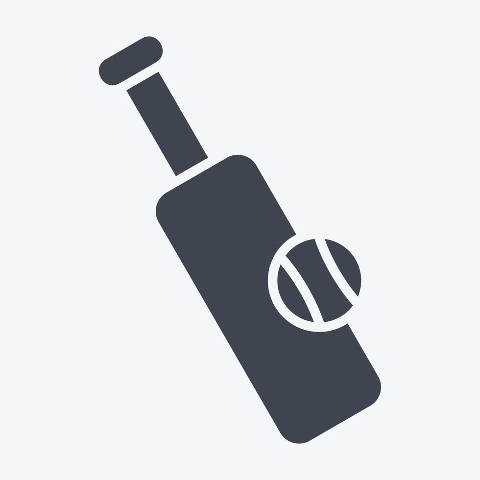 Icon Cricket. related to Hobbies symbol. glyph style. design editable vector