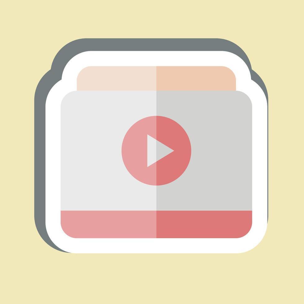 Sticker Online . related to Hobbies symbol. design editable vector