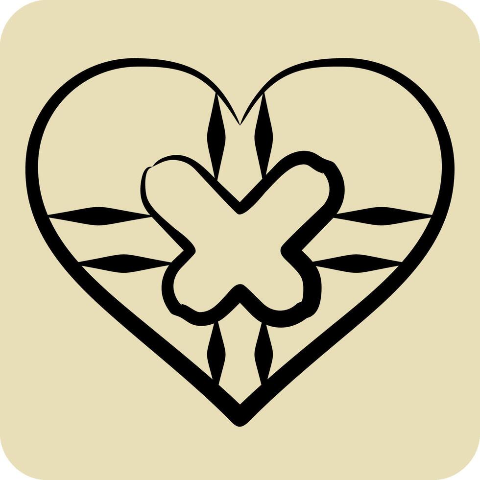 Icon E Book. related to Women symbol. hand drawn style. design editable vector