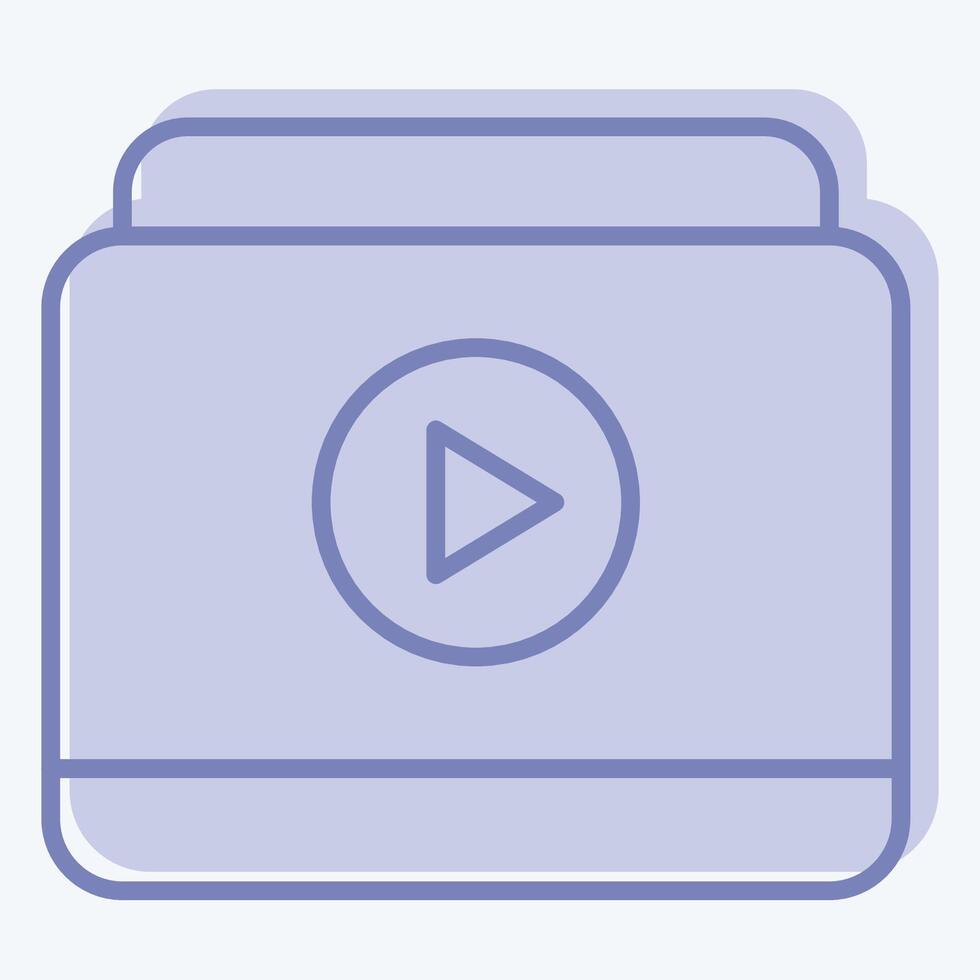 Icon Online . related to Hobbies symbol. two tone style. design editable vector