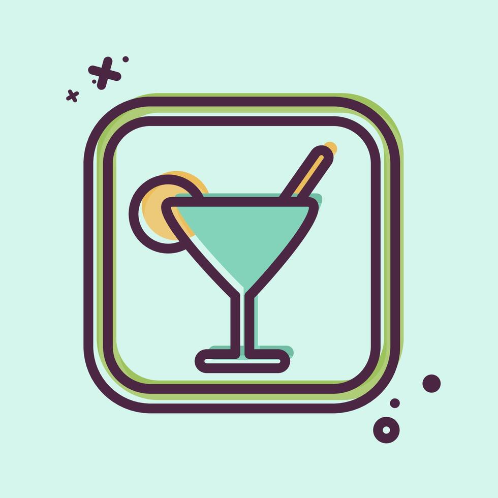 Icon Bar. related to Public symbol. MBE style. design editable vector