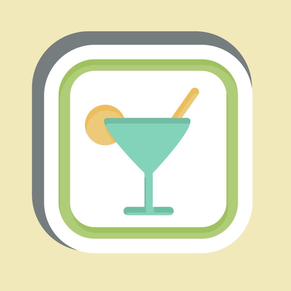 Sticker Bar. related to Public symbol. design editable vector