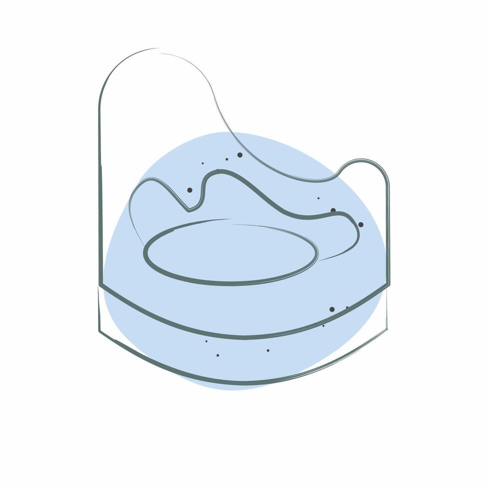 Icon Baby Patty. related to Kindergarten symbol. Color Spot Style. design editable vector