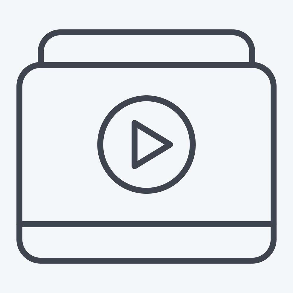 Icon Online . related to Hobbies symbol. line style. design editable vector