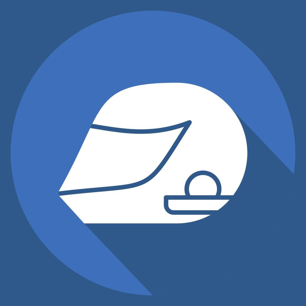 Icon Helmeticon. related to Hobbies symbol. long shadow style. design editable vector