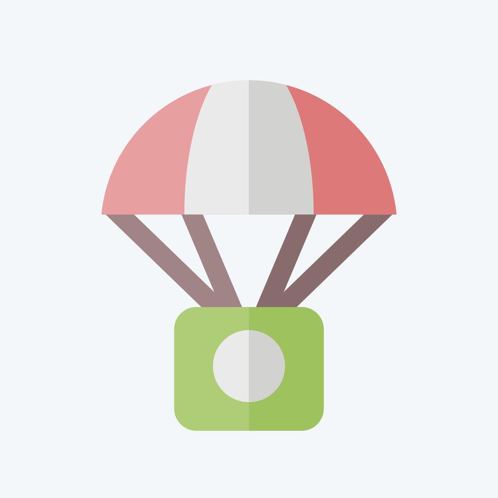 Icon Hot Ballon. related to Hobbies symbol. flat style. design editable vector