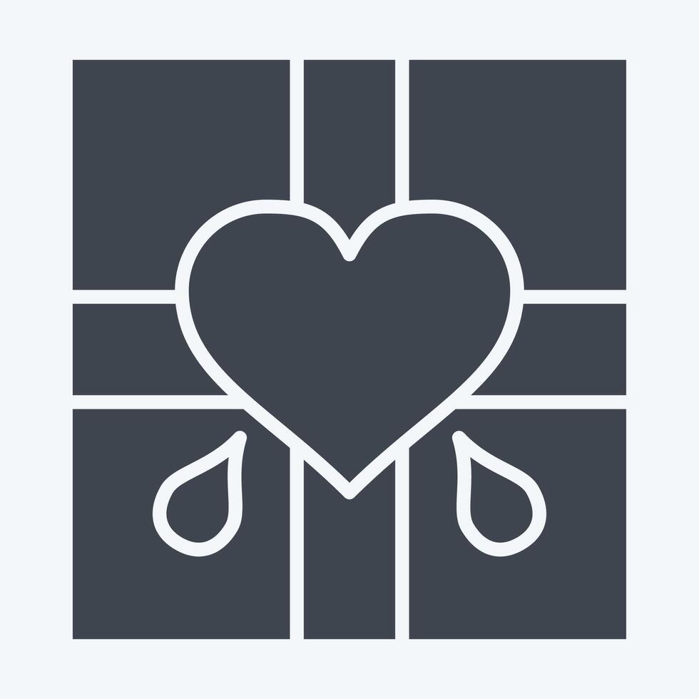 Icon Surprise. related to Women symbol. glyph style. design editable vector