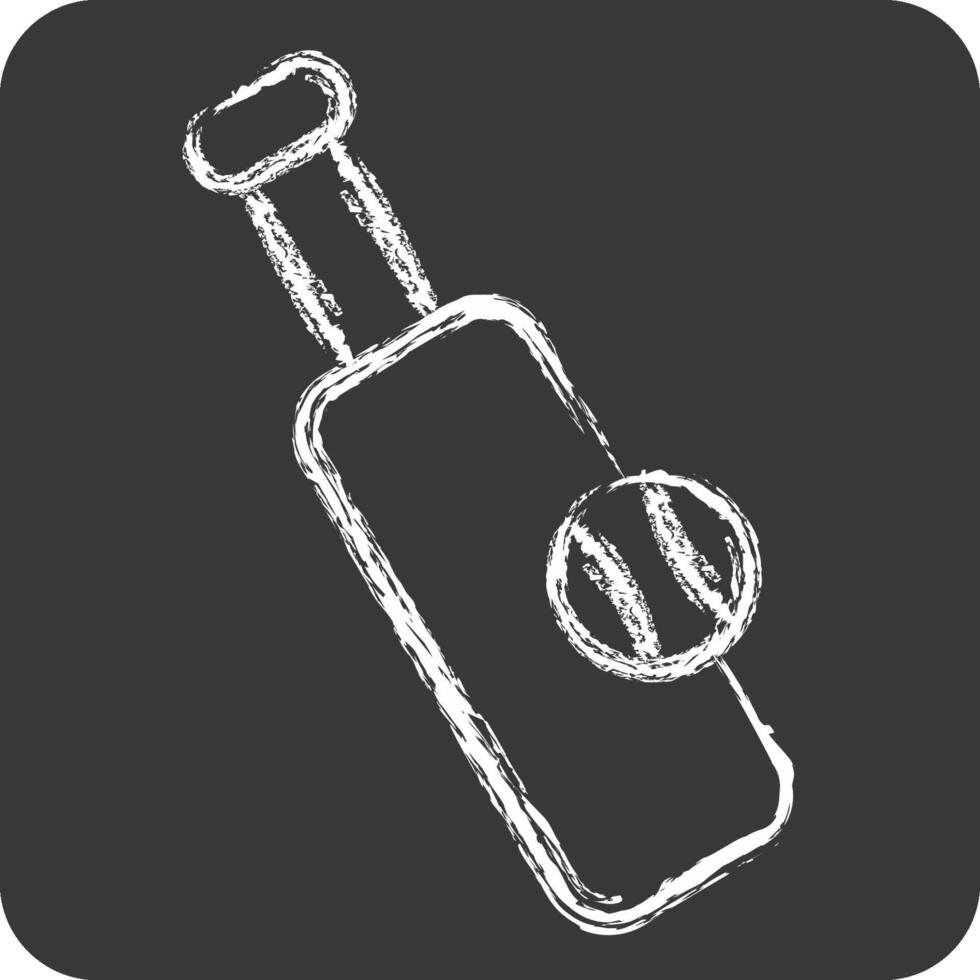 Icon Cricket. related to Hobbies symbol. chalk Style. design editable vector