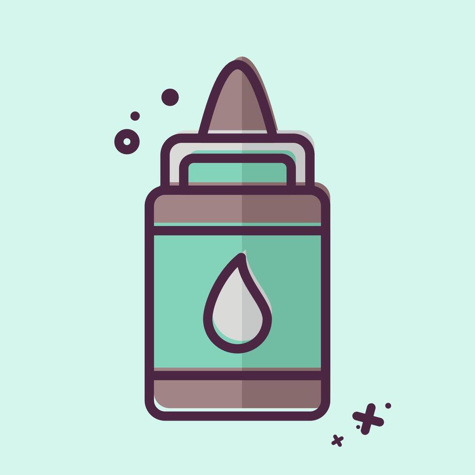 Icon Glue. related to Kindergarten symbol. MBE style. design editable vector