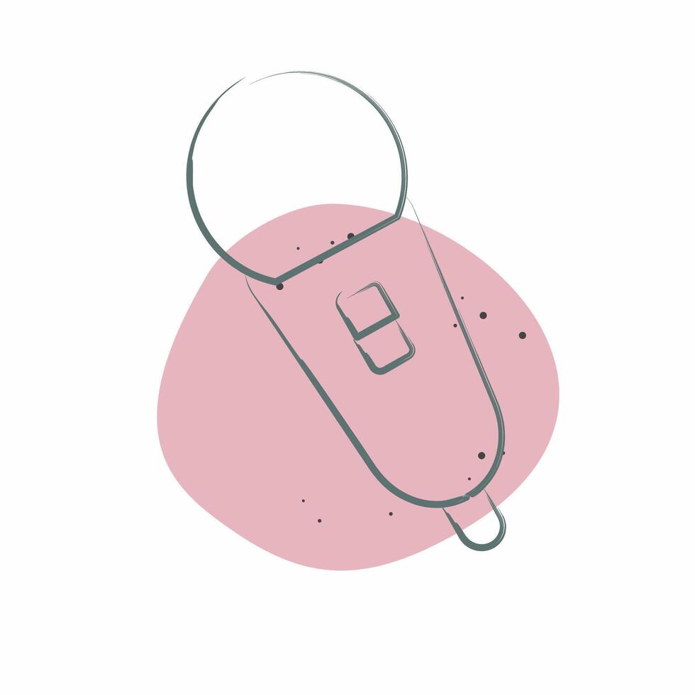 Icon Singing Mic. related to Hobbies symbol. Color Spot Style. design editable vector