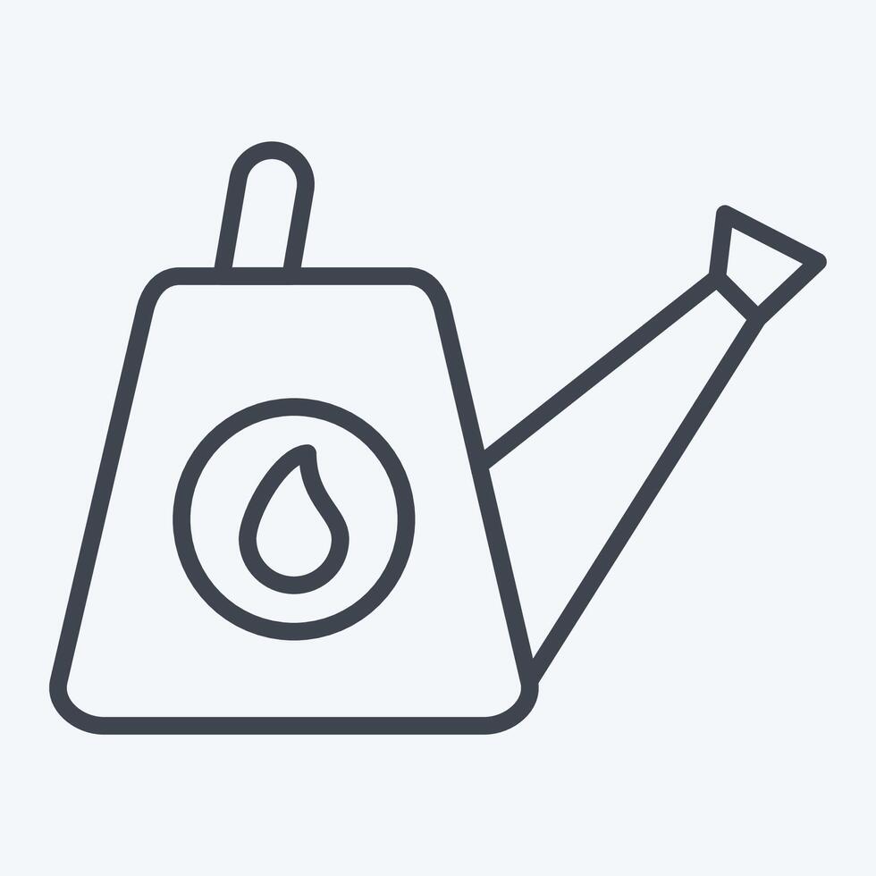 Icon Watering Can. related to Hobbies symbol. line style. design editable vector