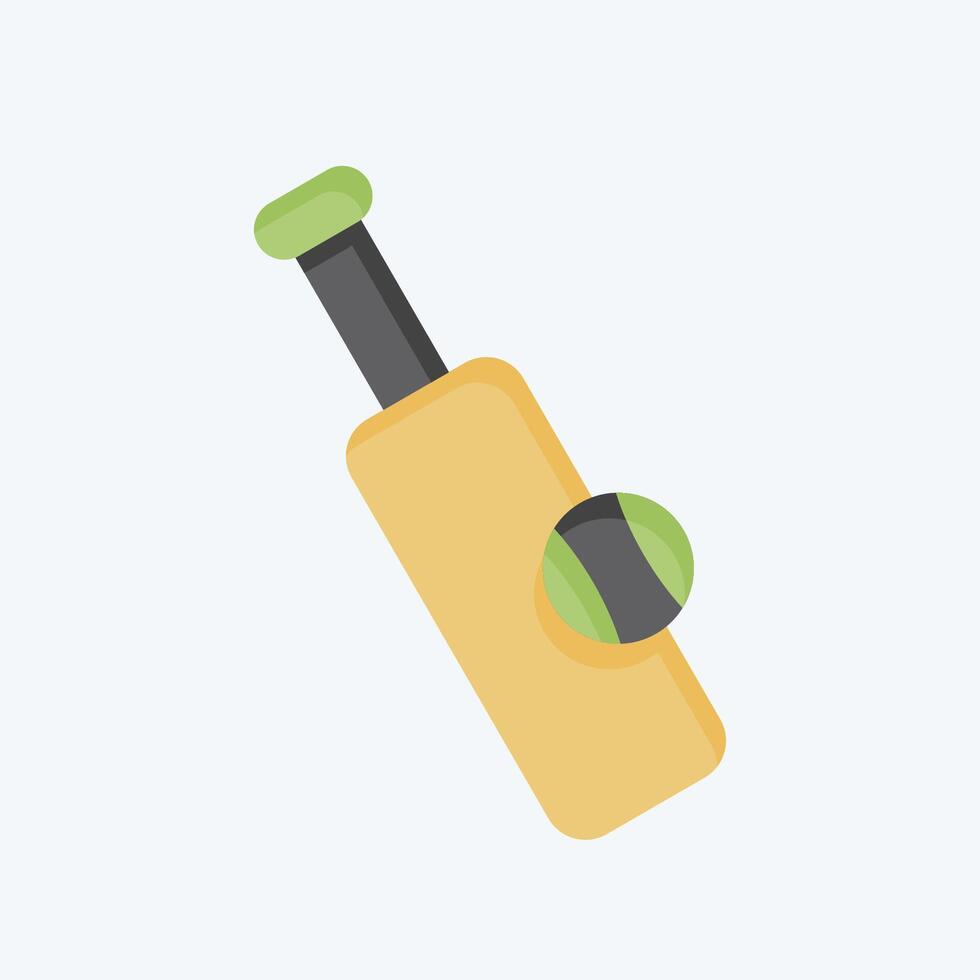 Icon Cricket. related to Hobbies symbol. flat style. design editable vector