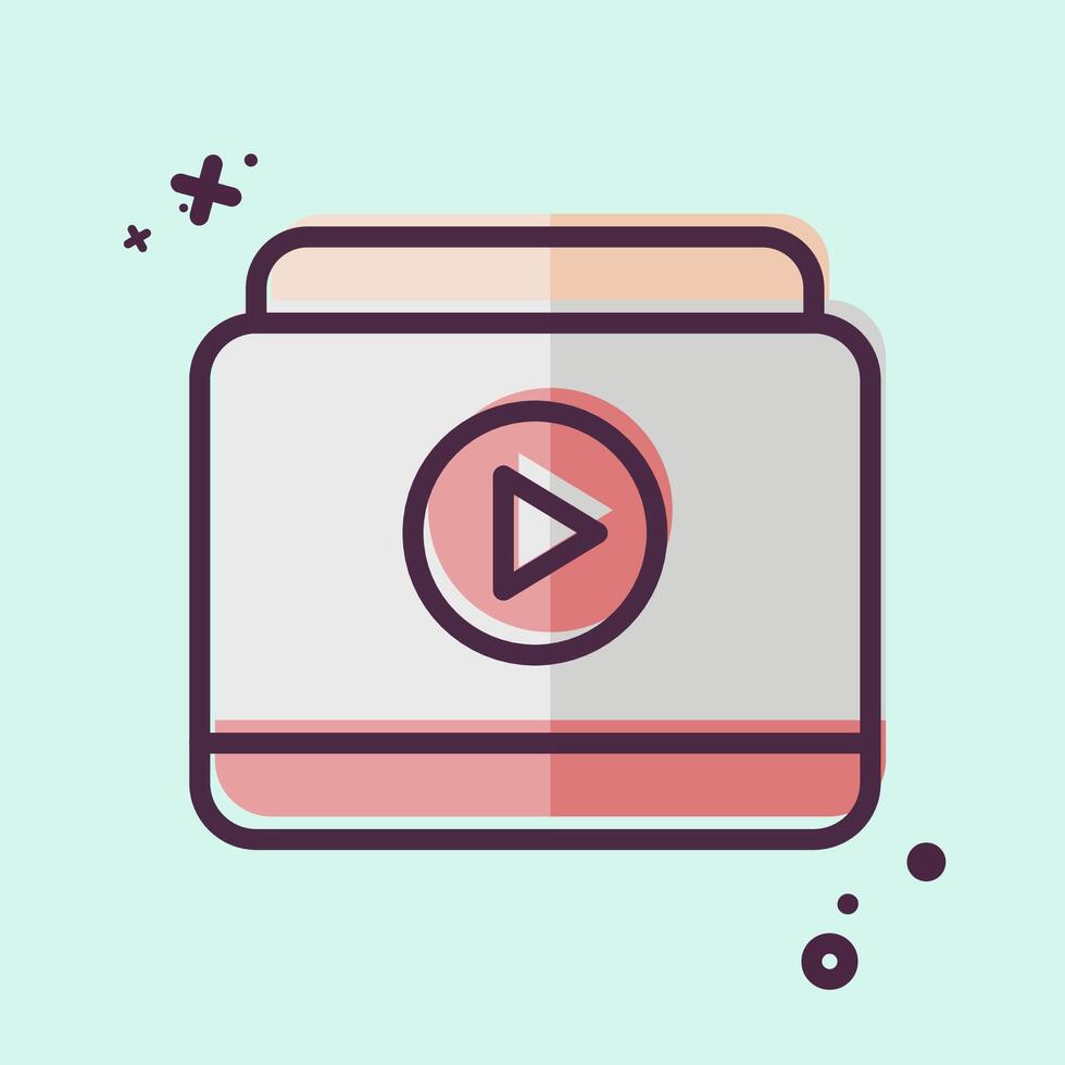 Icon Online . related to Hobbies symbol. MBE style. design editable vector