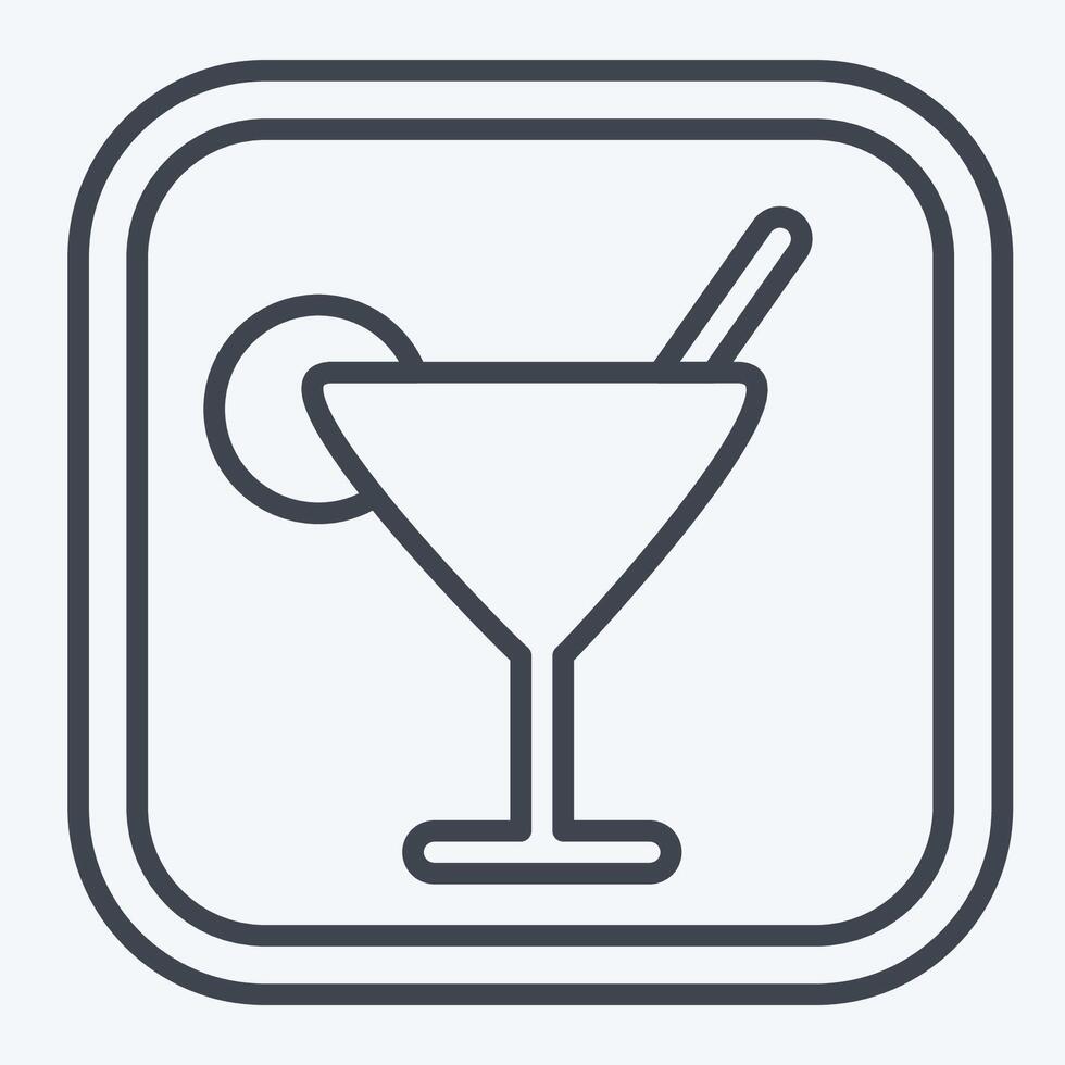 Icon Bar. related to Public symbol. line style. design editable vector