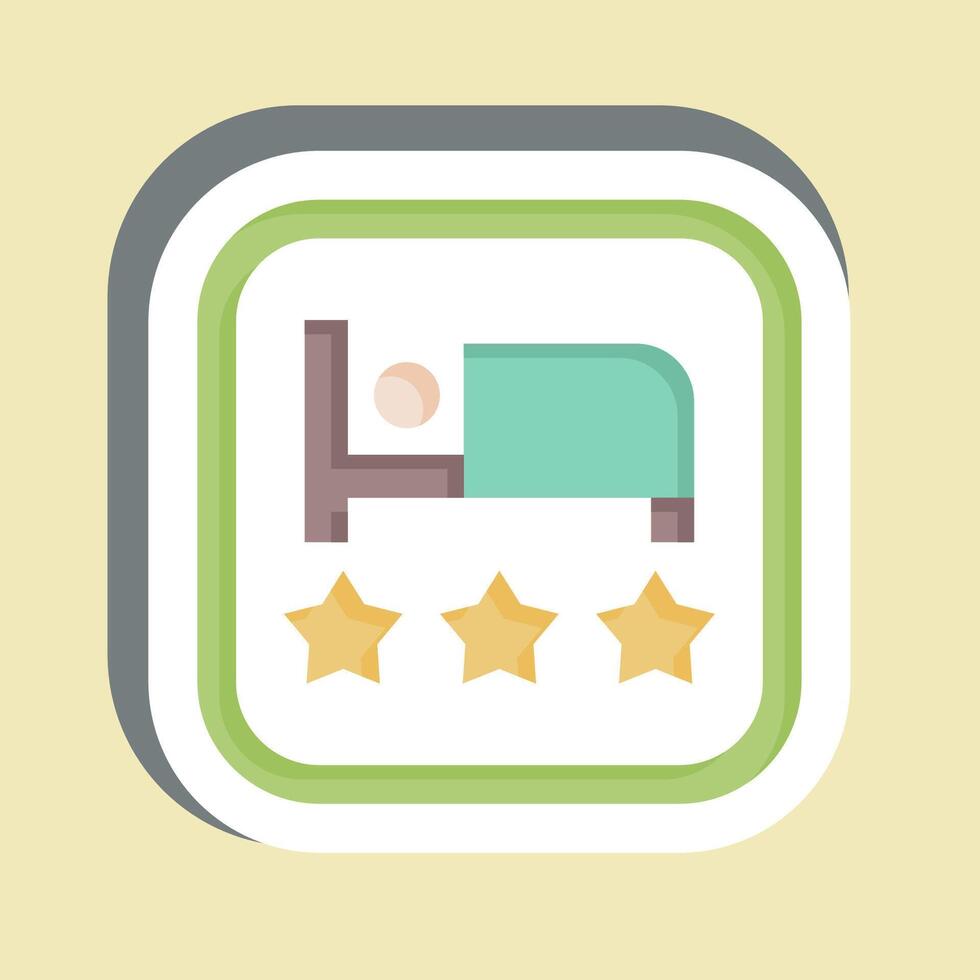Sticker Hotel. related to Public symbol. design editable vector