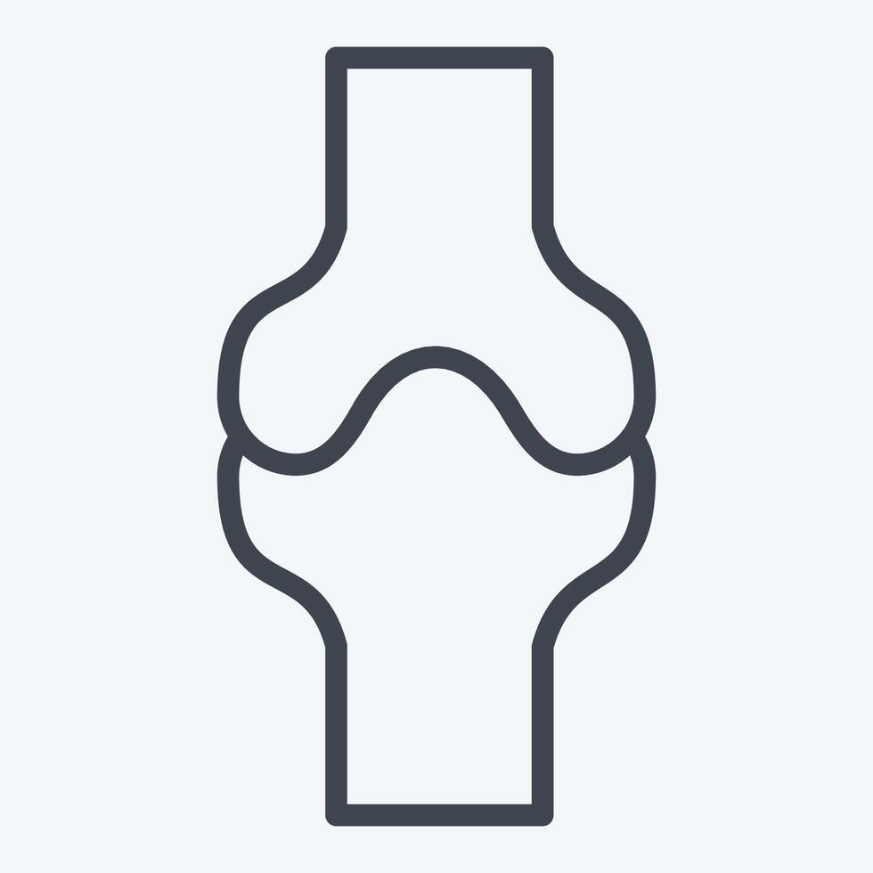 Icon Bone. related to Healthcare symbol. line style. design editable vector