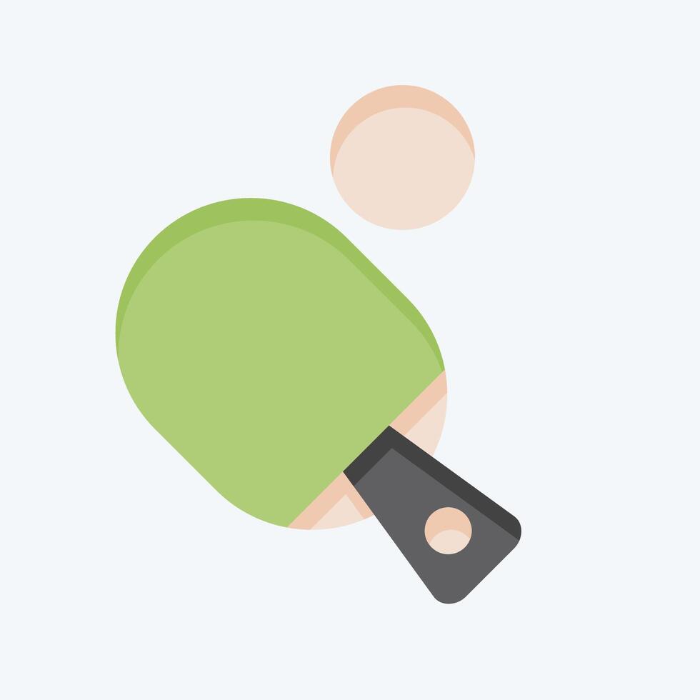 Icon Table Tenis. related to Hobbies symbol. flat style. design editable vector