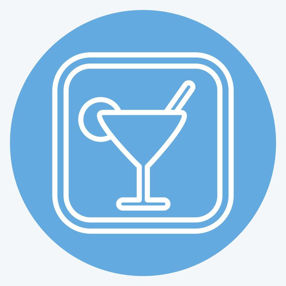 Icon Bar. related to Public symbol. blue eyes style. design editable vector