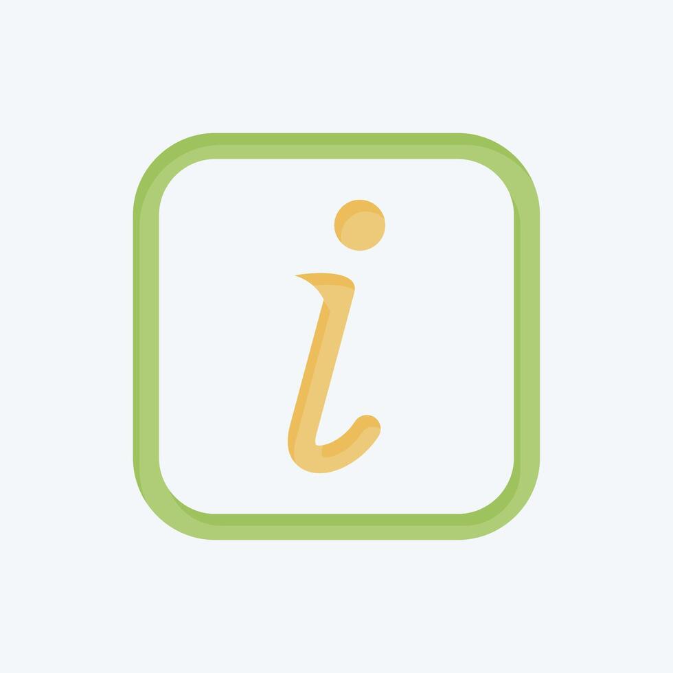 Icon Information. related to Public symbol. flat style. design editable vector