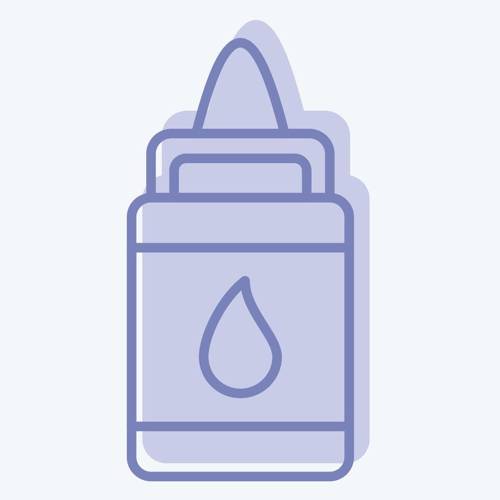 Icon Glue. related to Kindergarten symbol. two tone style. design editable vector