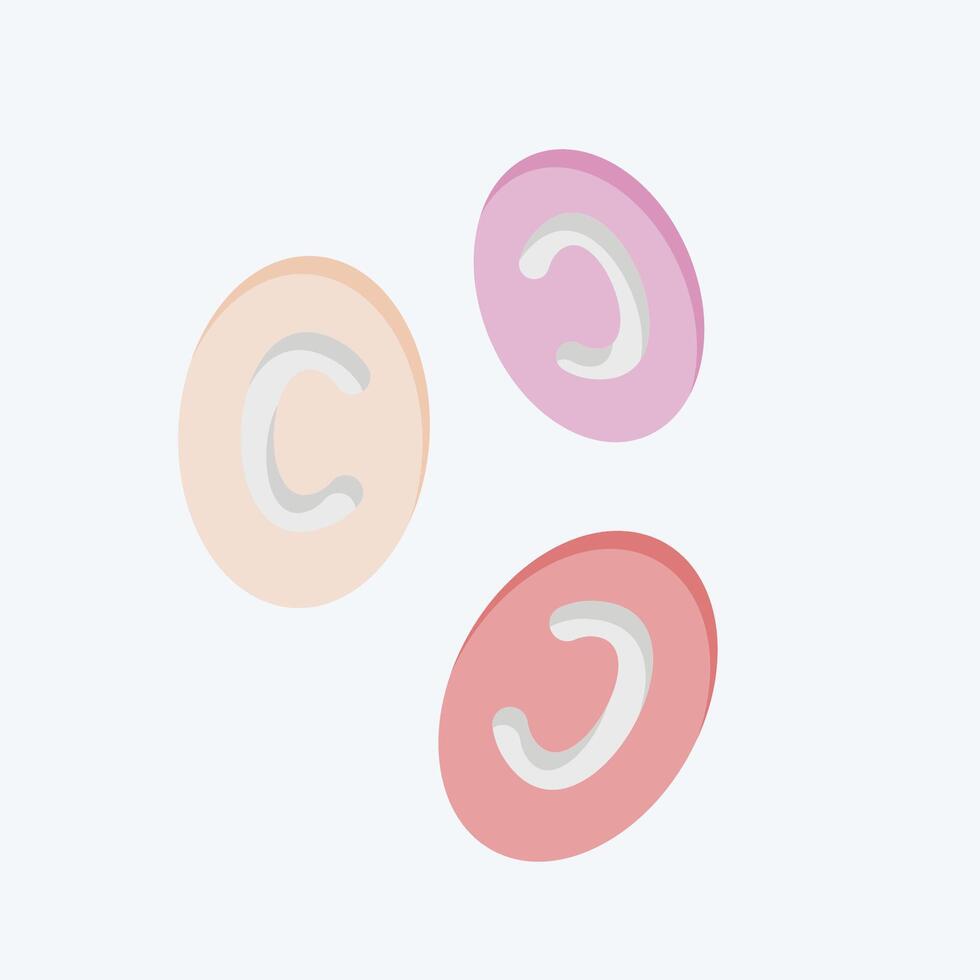 Icon Red Blood Cells. related to Healthcare symbol. flat style. design editable vector