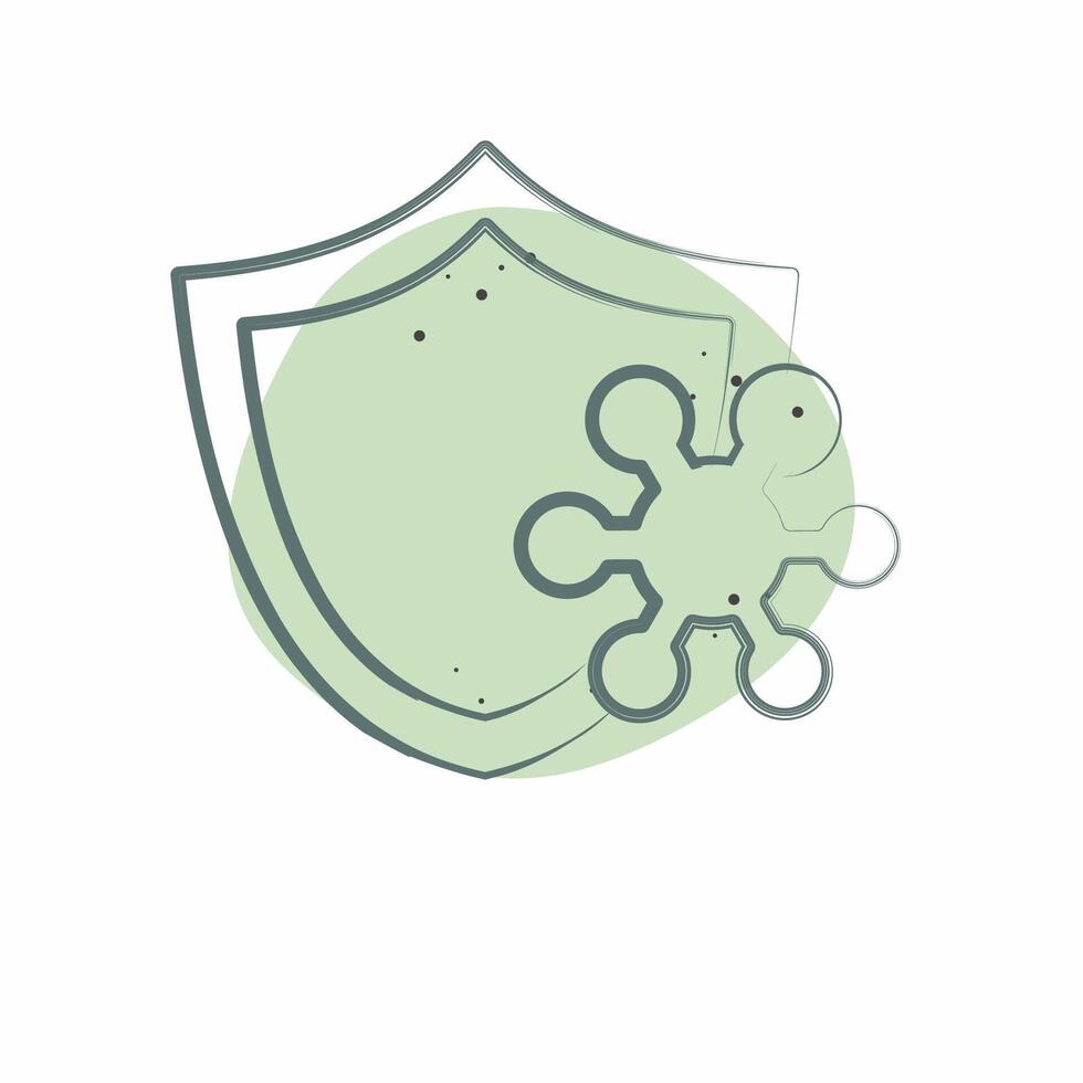 Icon Resistance. related to Healthcare symbol. Color Spot Style. design editable vector