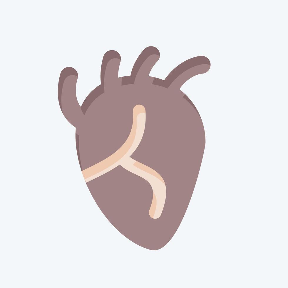 Icon Heart. related to Healthcare symbol. flat style. design editable vector