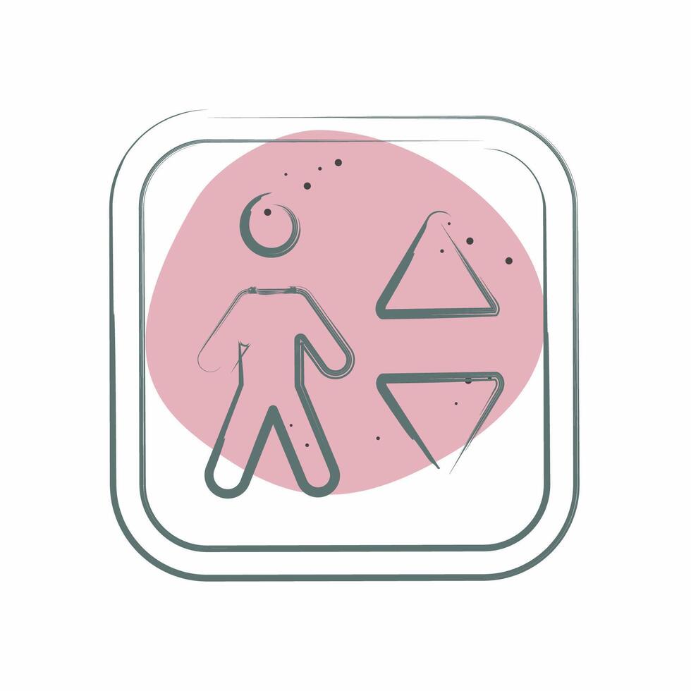 Icon Elevator. related to Public symbol. Color Spot Style. design editable vector