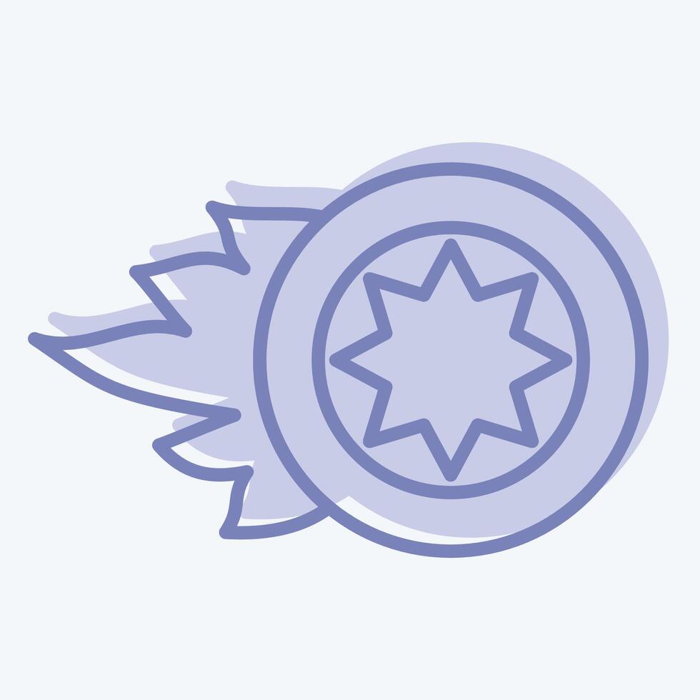 Icon Wheel. related to Speed symbol. two tone style. design editable vector