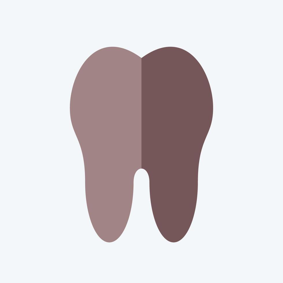 Icon Tooth. related to Healthcare symbol. flat style. design editable vector