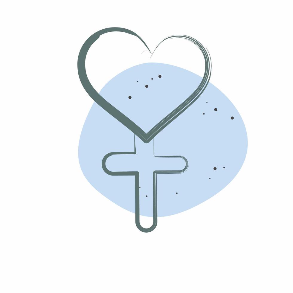 Icon Global Education. related to Women symbol. Color Spot Style. design editable vector